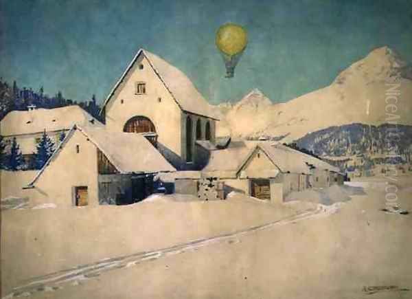 Landscape with an Air Balloon, 1910 - view 1