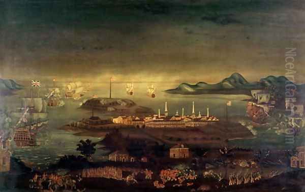 Battle of Bunker Hill, 17th June 1775 - view 1