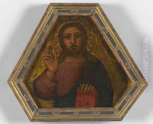 Christ Blessing by Nardo di Cione