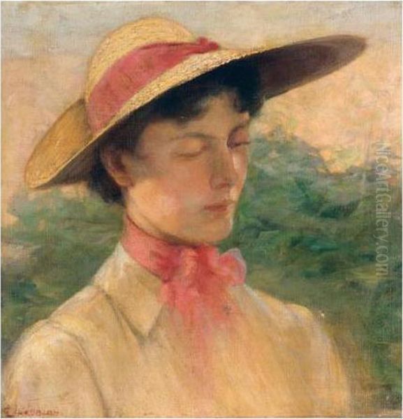 Young Girl With Hat - view 1