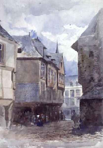 A Street in Dinan, France - view 1