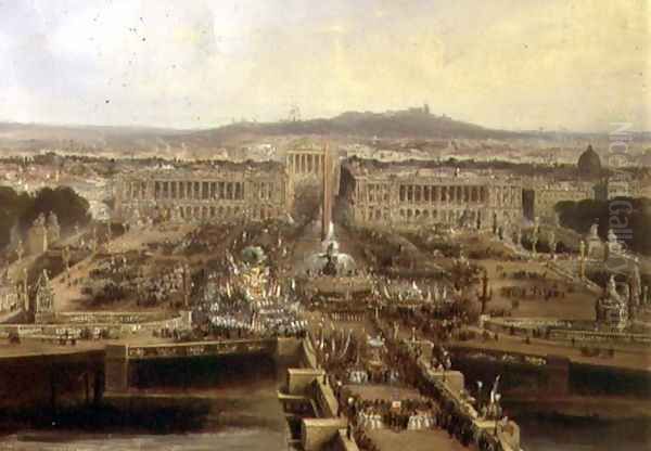 Celebration for the New Constitution, Place de la Concorde, 21st May 1848 - view 1