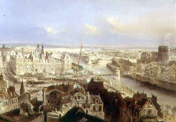 Planting the Tree of Liberty in front of the Hotel de Ville to mark the Second Republic, 1848 2 - view 1