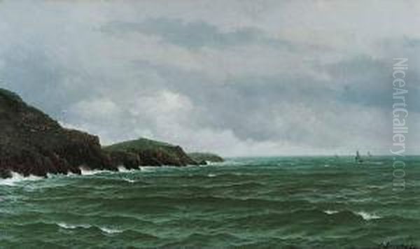 Sailing Ships Off The Coast - view 1