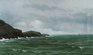 Sailing Ships Off The Coast by David James