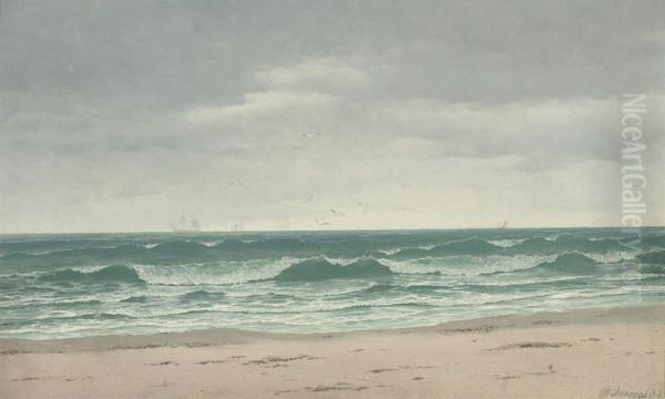 Low Tide, A Clipper In The Distance - view 1