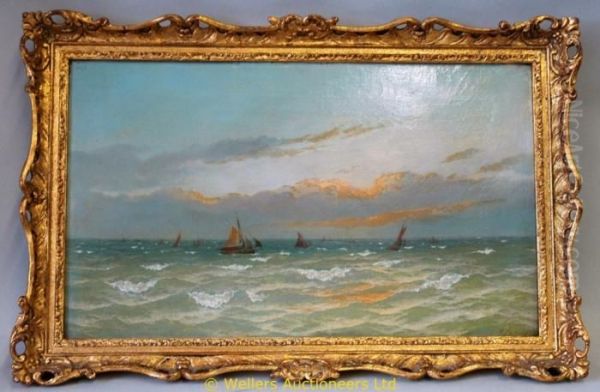 Fishing Vessels Under Sail In Choppy Seas - view 1