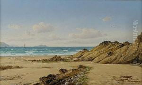 A Summer Day, Pembrokeshire Coast, '87, Inscribed Verso - view 1