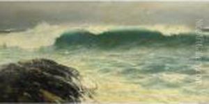 A North Easter On A Ground Sea, Cornish Coast