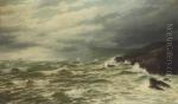 Off The Coast In Stormy Weather - view 1