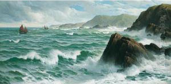 A North Easter, Coast Of Devon - view 1