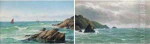 Off The Cornish Coast; A Bright Day, Pembrokeshire Coast by David James