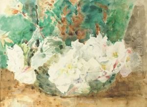 A Bowl Of Hibiscus by Francis Edward James
