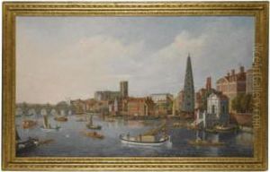 View Of The Thames At Westminster