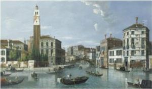 View Of The Grand Canal, Venice, With San Geremia And The Entrance To The Cannaregio
