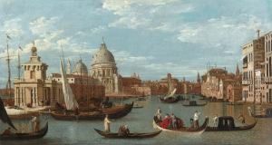 Veduta Dell""ingresso Del Canal Grande Dal Bacino Di San Marco