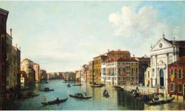 The Grand Canal At Santa Stae, Venice - view 1