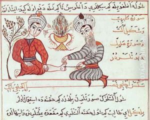 Ms Sup Turc 693 fol.125 Treatment of Boils and Warts, 1466 by Charaf-ed-Din