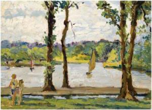 Sailing Boats On A Lake; The Bridge; Haystacks; The Statue