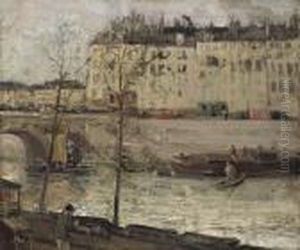 Boats On The Seine, Paris