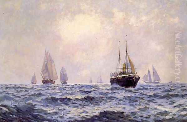 A Breezy Morning off Newport - view 1