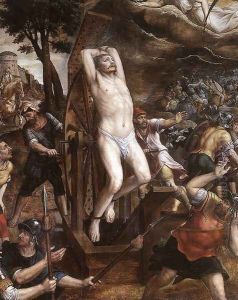 The Torture of St George 1580s by Michiel van Coxie