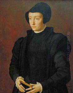 Portrait of Christina of Denmark, 1545 by Michiel van Coxie