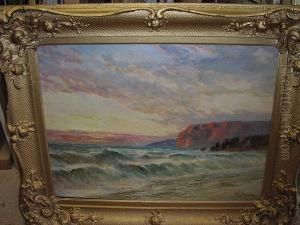 "off Aberdeen", Sunset Along The Coastline by Frances E. Jamieson