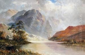 Loch Scenes, A Pair by Frank E. Jamieson