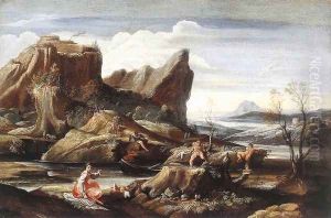 Landscape with Bathers c. 1616