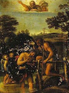 The Baptism of Christ by Antonio Carracci