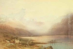 Mount Cook and Lake Pukaki, South Island, New Zealand, 1872 by Nicholas Chevalier