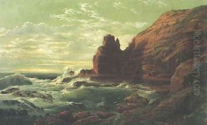 Castle Rock, Cape Schanck, Victoria by Nicholas Chevalier