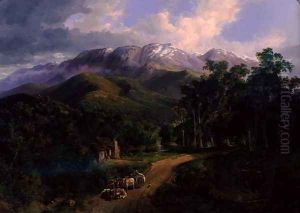 The Buffalo Ranges, 1864 by Nicholas Chevalier