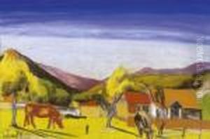 Landscape With Grazing Enimals Landscape With Grazing Enimals