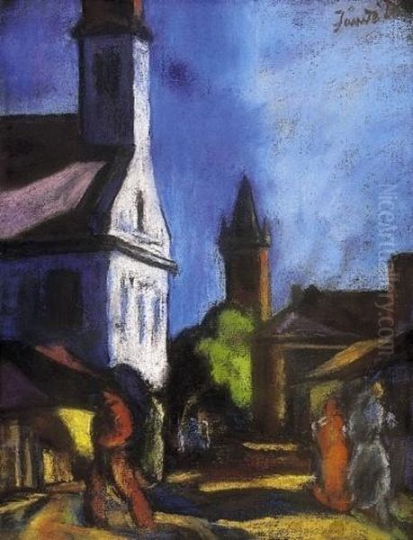 Street Scene In Nagybanya - view 1