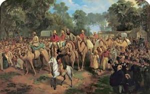 Memorandum of the Start of the Exploring Expedition, 1860 by Nicholas Chevalier