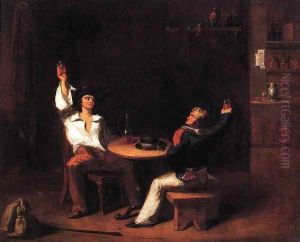 A Sailor of the U.S.S. Constitution, Toasting a New Recruit in a Saloon by George H. Comegys