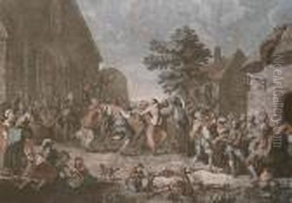 Repas Des Moissonneurs; And La Noce De Village - view 1
