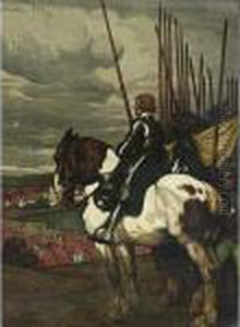 A Riding Lance Warrier by Angelo Jank