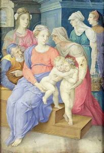 The Holy Family with St. Elizabeth, St. John the Baptist and Three Noblewomen, c.1557