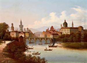 Grosestadtansicht Am Flus Grosestadtansicht Am Flus