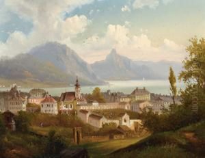 Blick Auf Gmunden