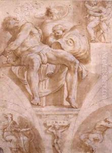 The Prophet Jonah and Two Destroyed Lunettes