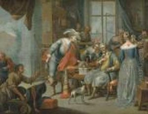 Le Depart Du Fils Prodigue by Frans Christoph Janneck