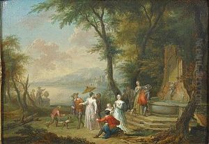 Promenade Autour D'un Lac by Frans Christoph Janneck