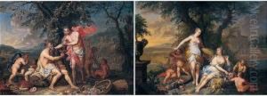 Allegories Of Summer And Autumn by Frans Christoph Janneck