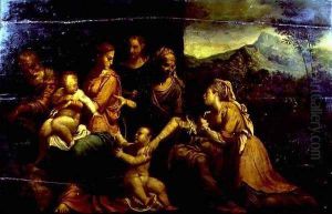 Mystic Marriage of St. Catherine by Girolamo da Carpi