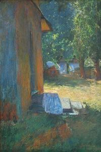 Pejzaz Wiejski by Stanislaw Janowski