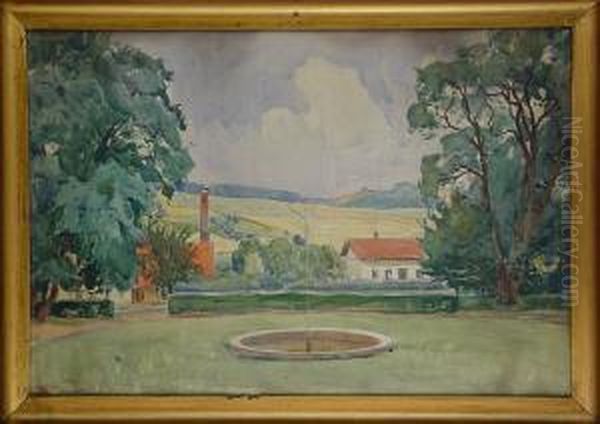 Krajobraz Z Fontanna, 1921 R. - view 1